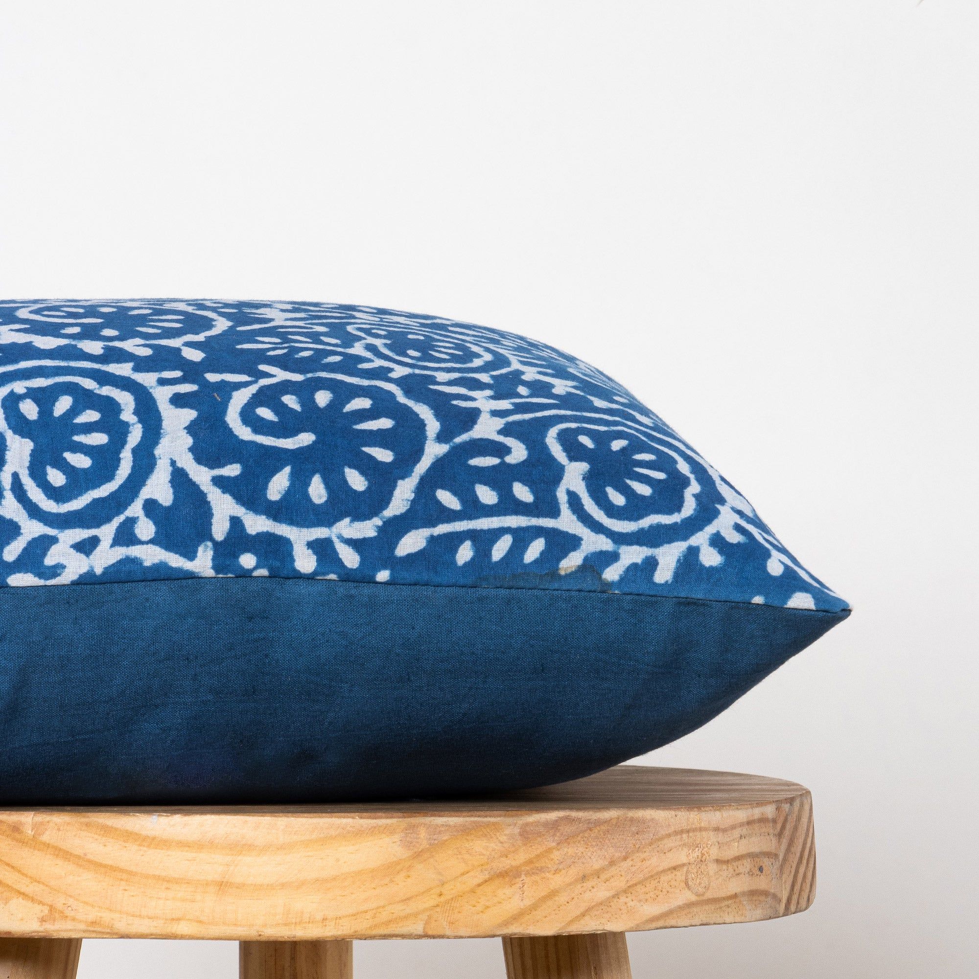 Hand Block Blue Printed Pure Cotton 24 by 24 Cushion Covers